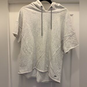 MNY Marc New York Performance Gray Short Sleeve Hoodie Size XL